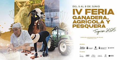 Cartel de la IV feria ganadera, agrícola y pesquera de Teguise 2025.